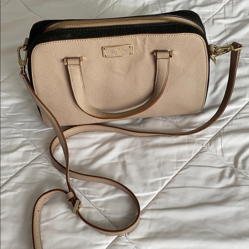 EUC Kate Spade Handbag with Suede Trim